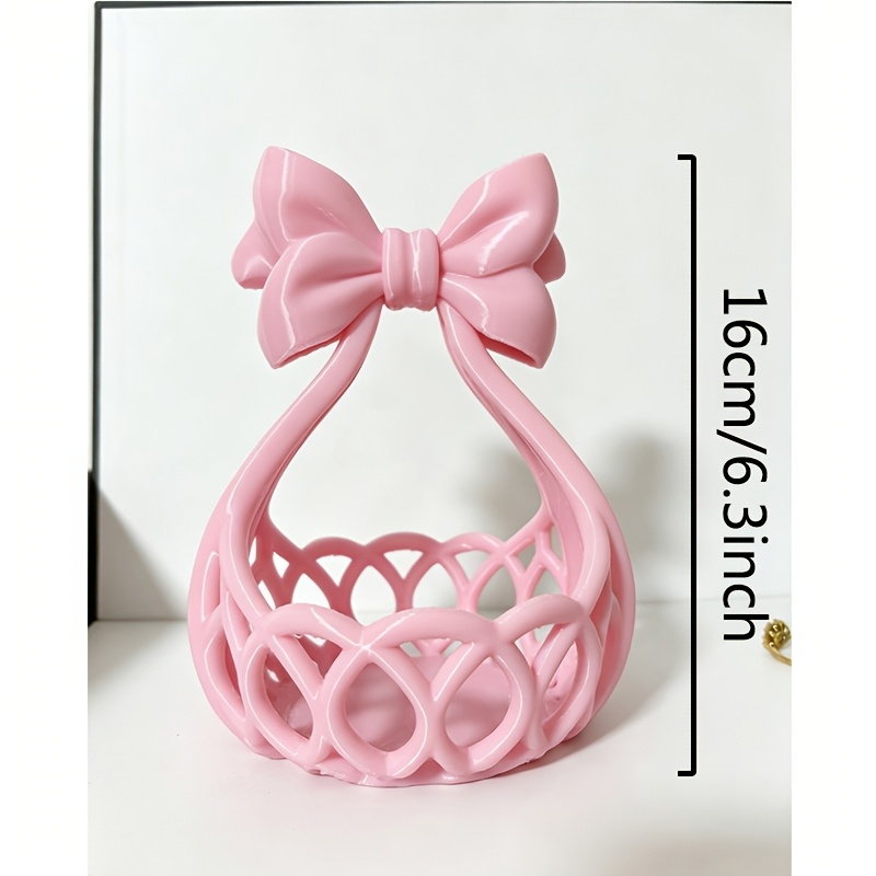 Hollowed-out Bow-shaped Jewelry Storage Box, Cute Style